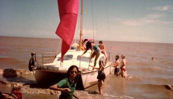 On the beach on Tiger Island